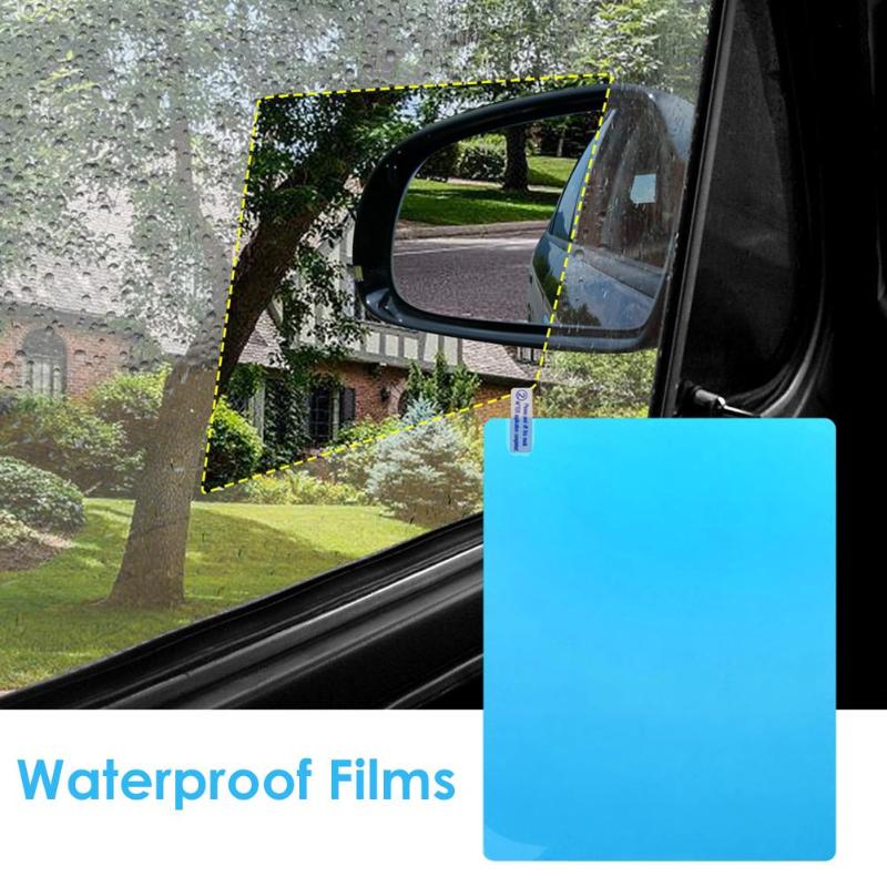 2/4pcs Car Rain Rearview Mirror Films Waterproof Anti-Fog Car Mirror Rain Cover Anti-rain Car Window Rain Protector Glass Film