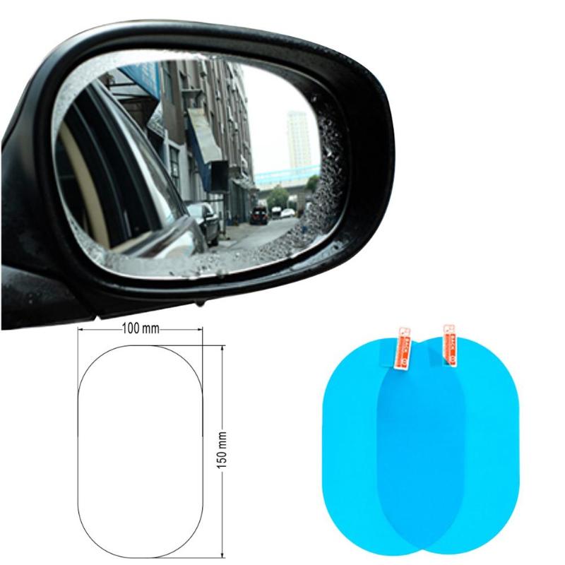 2/4pcs Car Rain Rearview Mirror Films Waterproof Anti-Fog Car Mirror Rain Cover Anti-rain Car Window Rain Protector Glass Film