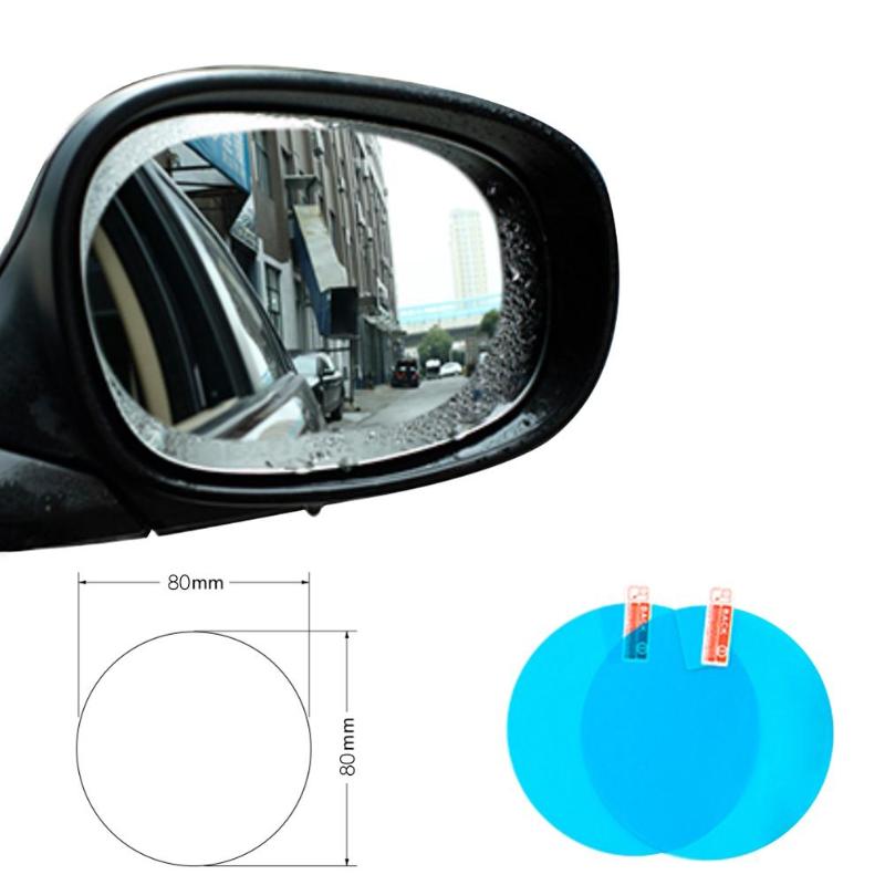 2/4pcs Car Rain Rearview Mirror Films Waterproof Anti-Fog Car Mirror Rain Cover Anti-rain Car Window Rain Protector Glass Film