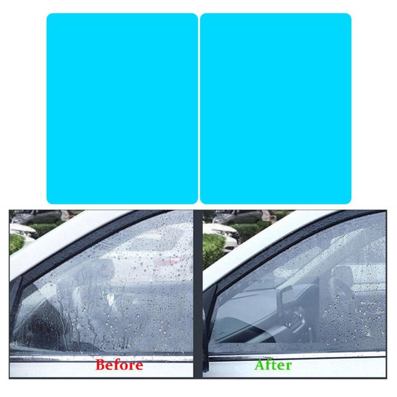 2/4pcs Car Rain Rearview Mirror Films Waterproof Anti-Fog Car Mirror Rain Cover Anti-rain Car Window Rain Protector Glass Film