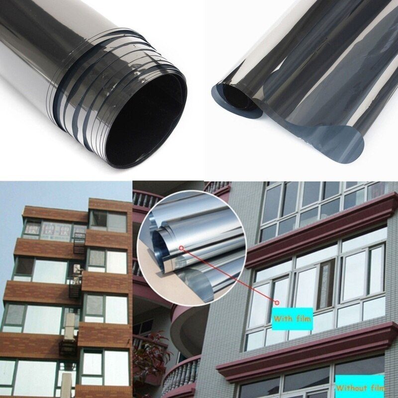 1 Roll 50cm X 3m 1/5/15/25/35 Percent VLT Window Tint Film Glass Sticker Sun Shade Film for Car UV Protector foils Sticker Films