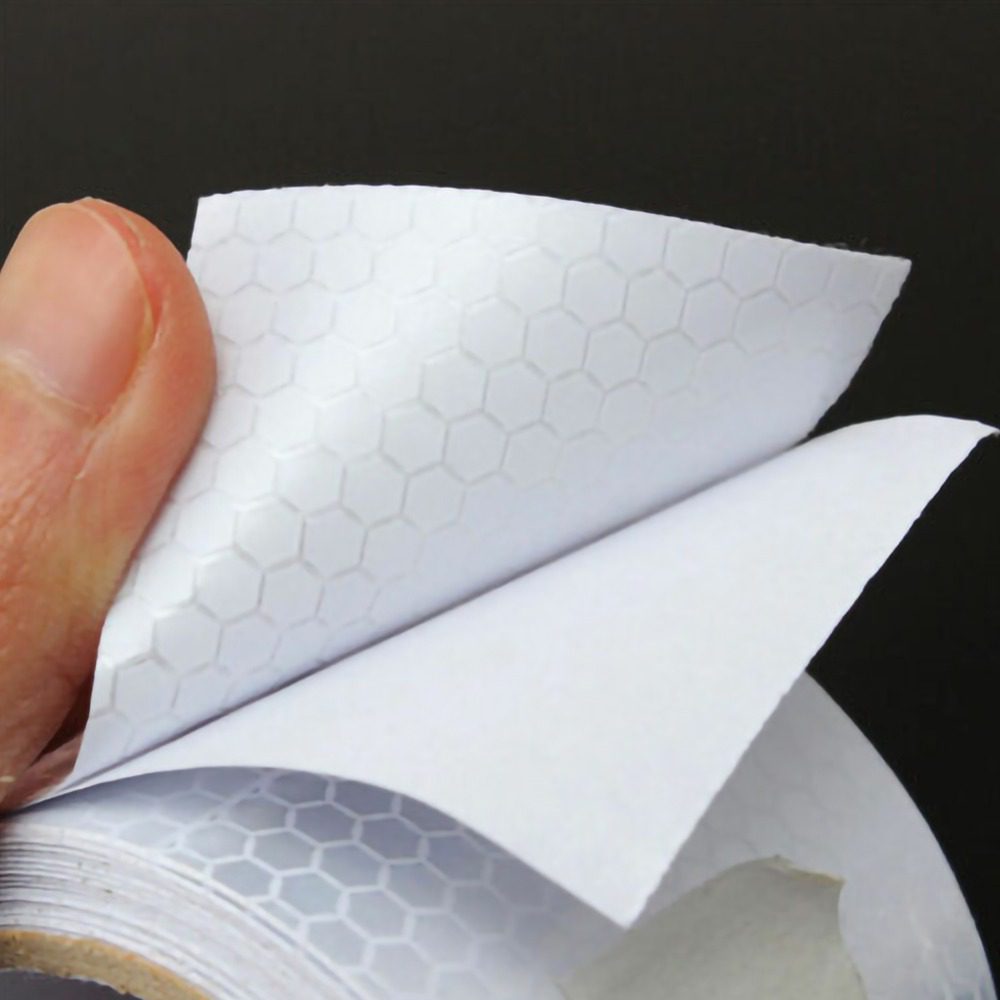 5cm*100cm Car Reflective Tape Safety Warning Car Decoration Sticker Reflector Protective Tape Strip Film Auto Motorcycle Sticker