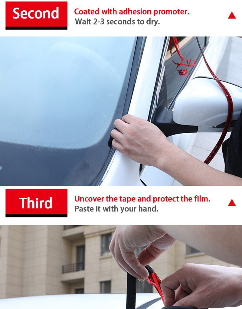 Car Rubber Seal Strips Auto Seal Protector Sticker Window Edge Windshield Roof Rubber Sealing Strip Noise Insulation Accessories Car Rubber Seal Strips Auto Seal Protector Sticker Window Edge Windshield Roof Rubber Sealing Strip Noise Insulation Accessories