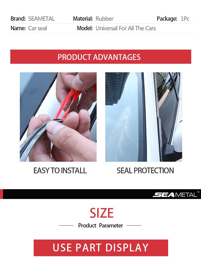 Car Rubber Seal Strips Auto Seal Protector Sticker Window Edge Windshield Roof Rubber Sealing Strip Noise Insulation Accessories Car Rubber Seal Strips Auto Seal Protector Sticker Window Edge Windshield Roof Rubber Sealing Strip Noise Insulation Accessories