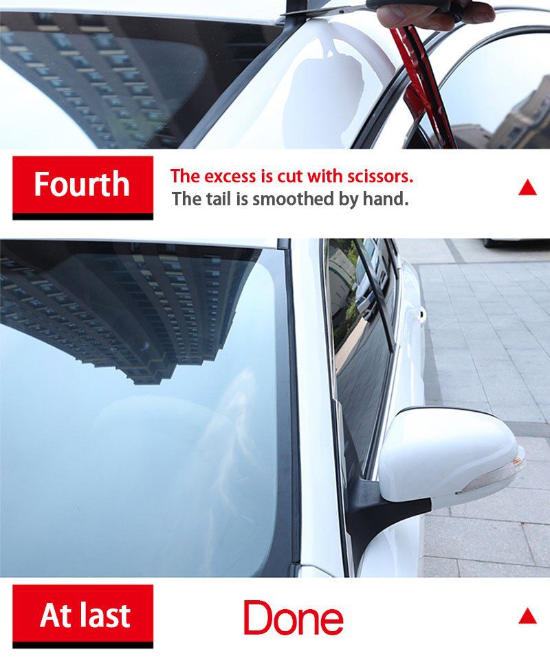 Car Rubber Seal Strips Auto Seal Protector Sticker Window Edge Windshield Roof Rubber Sealing Strip Noise Insulation Accessories Car Rubber Seal Strips Auto Seal Protector Sticker Window Edge Windshield Roof Rubber Sealing Strip Noise Insulation Accessories