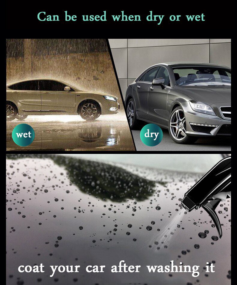 Spray Ceramic Car Top Coating Sealant Repellent Nano Glass Polishing Plated Crystal Liquid Hydrophobic Coating Waterproof Agent
