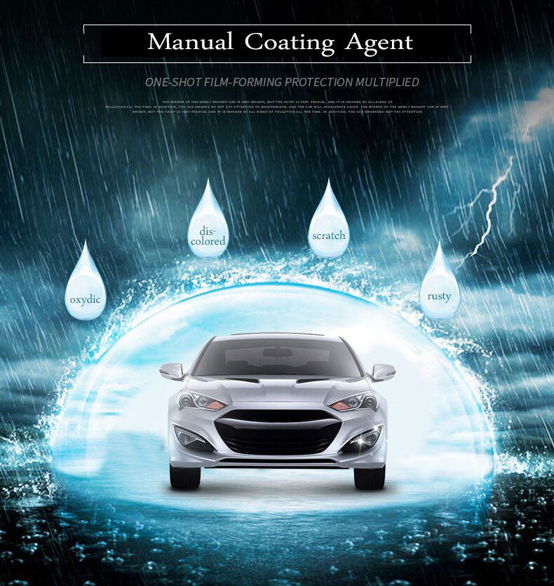 Spray Ceramic Car Top Coating Sealant Repellent Nano Glass Polishing Plated Crystal Liquid Hydrophobic Coating Waterproof Agent