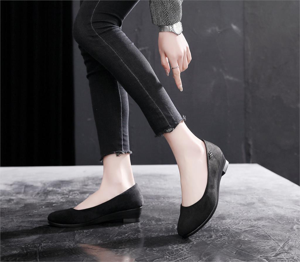 Women Flats Ballet Shoes Women Flats Office Work Shoes Oversize Boat Shoes Cloth Sweet Loafers Women's Pregnant Flats Shoes