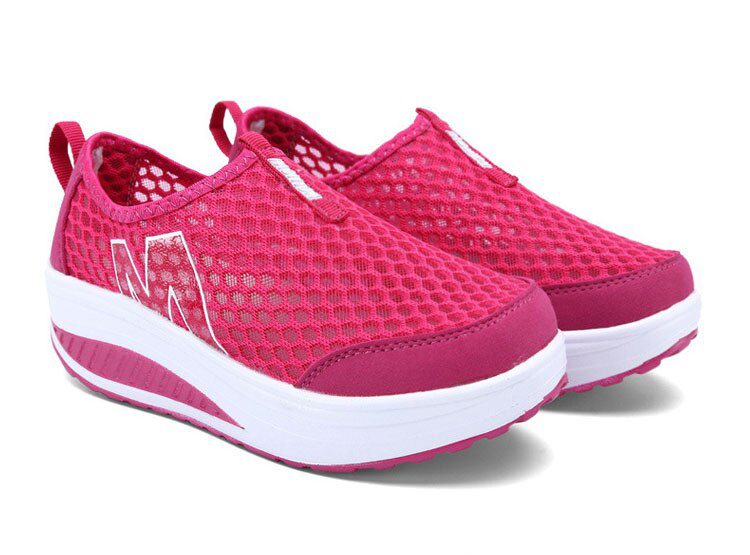 Spring Summer Shoes Woman Breathable Breathable Mesh Flat Platform Women Shoes Slip On Women's Loafers Swing Wedges Ladies Shoe