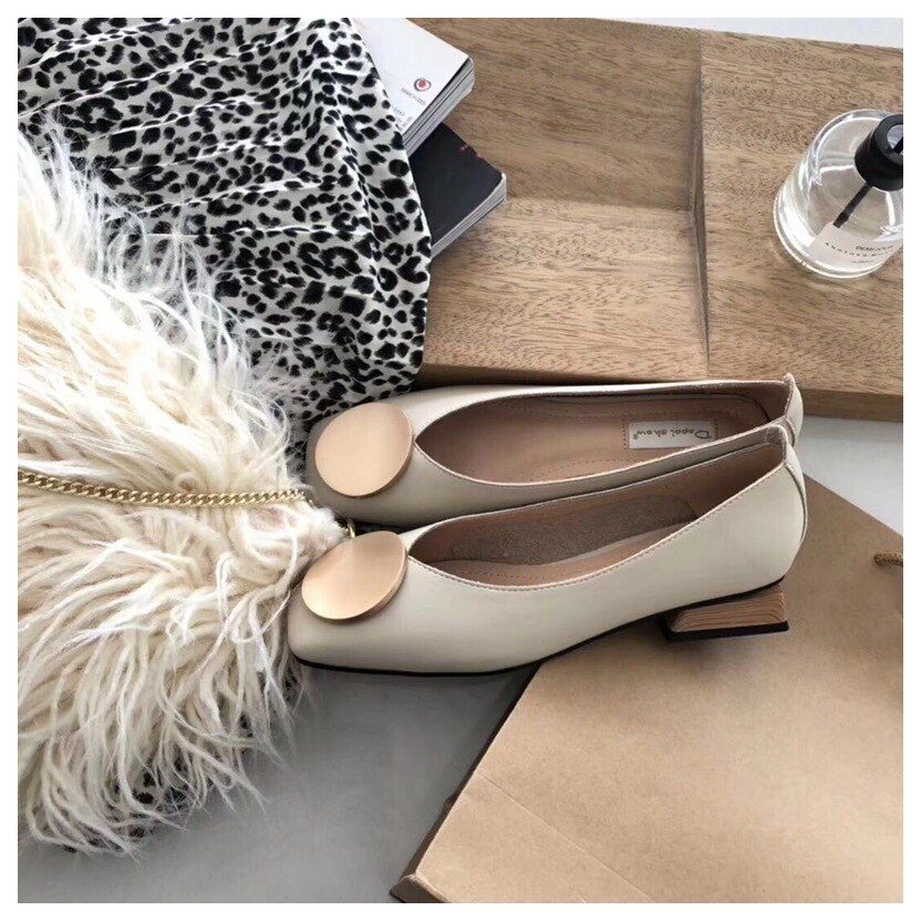 DONLEE QUEEN Women Flats Shoes Low Wooden Heel Ballet Square Toe Shallow Buckle Brand Shoes Slip On Loafer Big Size 35- 41 Mujer DONLEE QUEEN Women Flats Shoes Low Wooden Heel Ballet Square Toe Shallow Buckle Brand Shoes Slip On Loafer Big Size 35- 41 Mujer