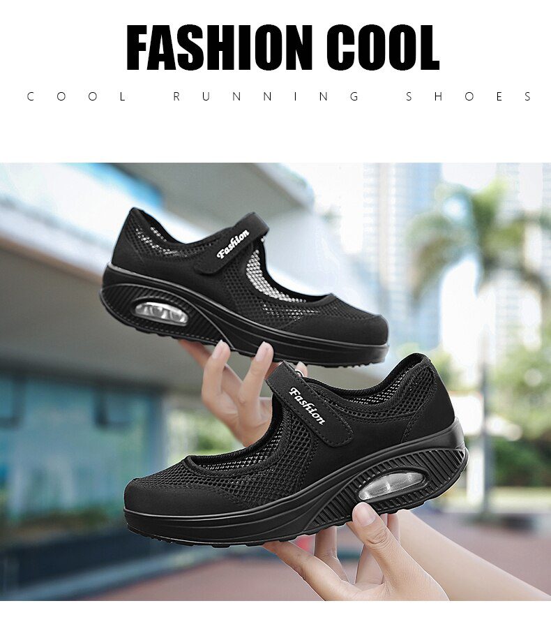 STS 2021 Summer Fashion Women Flat Platform Shoes Woman Breathable Mesh Casual Shoes Moccasin Zapatos Mujer Ladies Boat Shoes