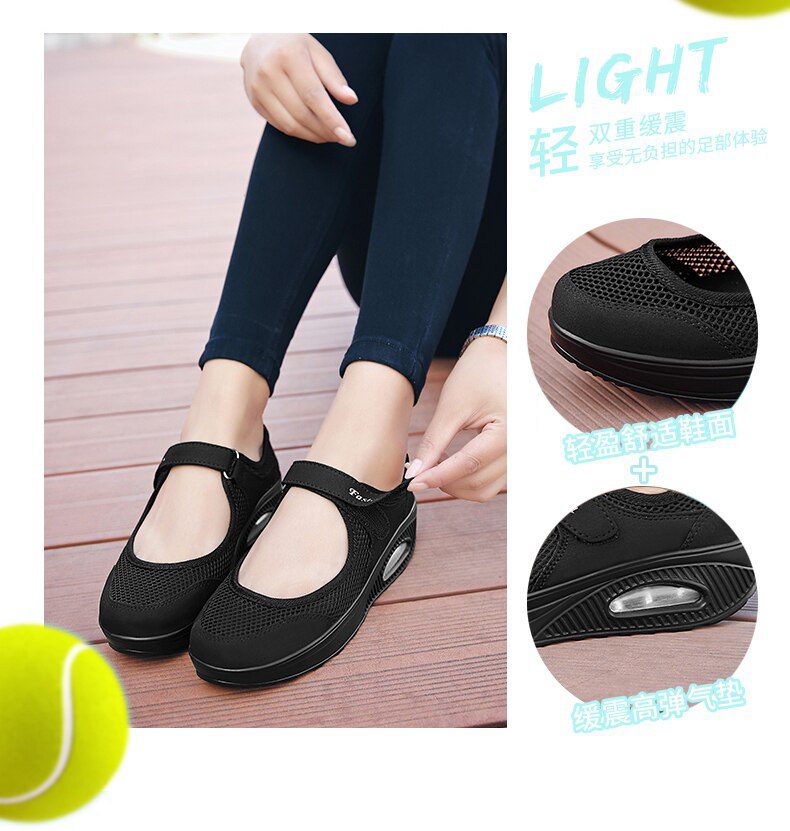 STS 2021 Summer Fashion Women Flat Platform Shoes Woman Breathable Mesh Casual Shoes Moccasin Zapatos Mujer Ladies Boat Shoes