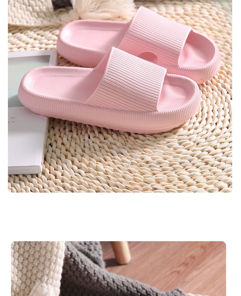 Women Thick Platform Slippers Summer Beach Eva Soft Sole Slide Sandals Leisure Men Ladies Indoor Bathroom Anti-slip Shoes