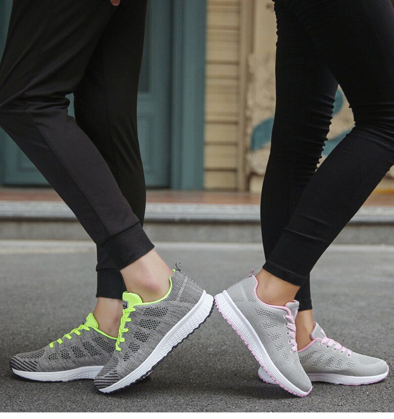 Sports Shoes Women Breathable Sneakers Women White Shoes For Basket Femme Ultralight Woman Vulcanize Shoes Couple Casual Sneaker