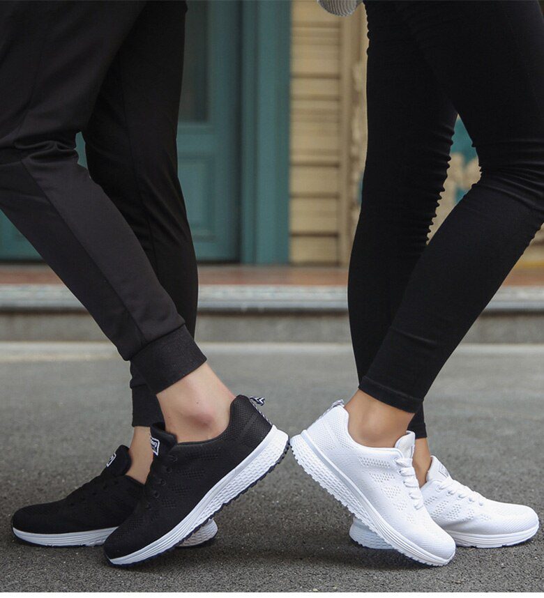 Sports Shoes Women Breathable Sneakers Women White Shoes For Basket Femme Ultralight Woman Vulcanize Shoes Couple Casual Sneaker