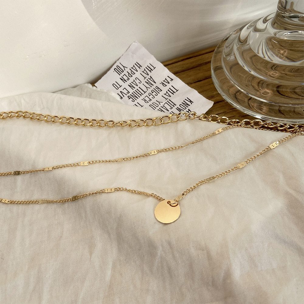 vintage necklace on neck Gold chain Women's jewelry layered accesories for girls clothing aesthetic Gifts fashion Pendant 2021