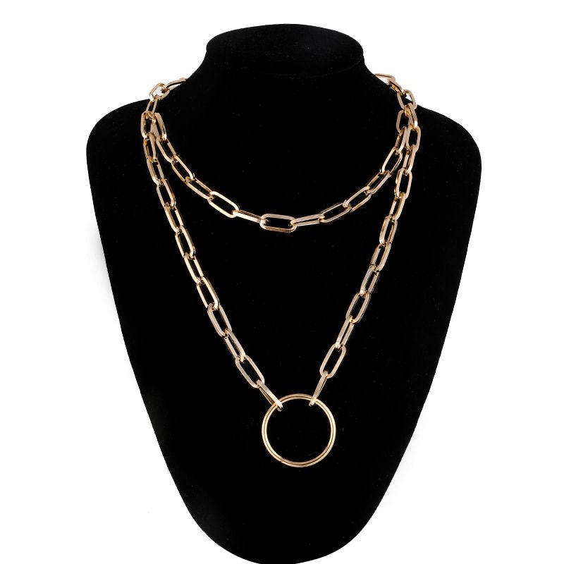 Lock Chain Necklace With A Padlock Pendants For Women Men Punk Jewelry On The Neck 2020 Grunge Aesthetic Egirl Eboy Accessories