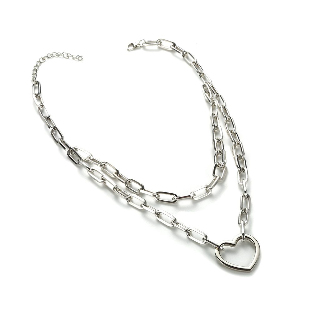 Lock Chain Necklace With A Padlock Pendants For Women Men Punk Jewelry On The Neck 2020 Grunge Aesthetic Egirl Eboy Accessories