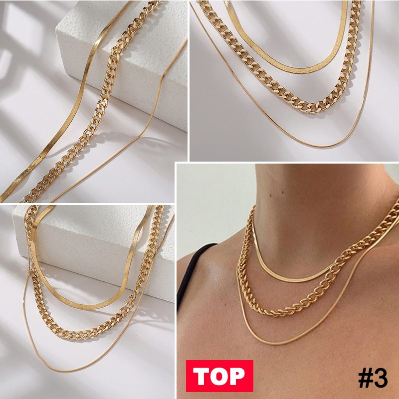 17KM Fashion Multi-layered Snake Chain Necklace For Women Vintage Gold Coin Pearl Choker Sweater Necklace Party Jewelry Gift