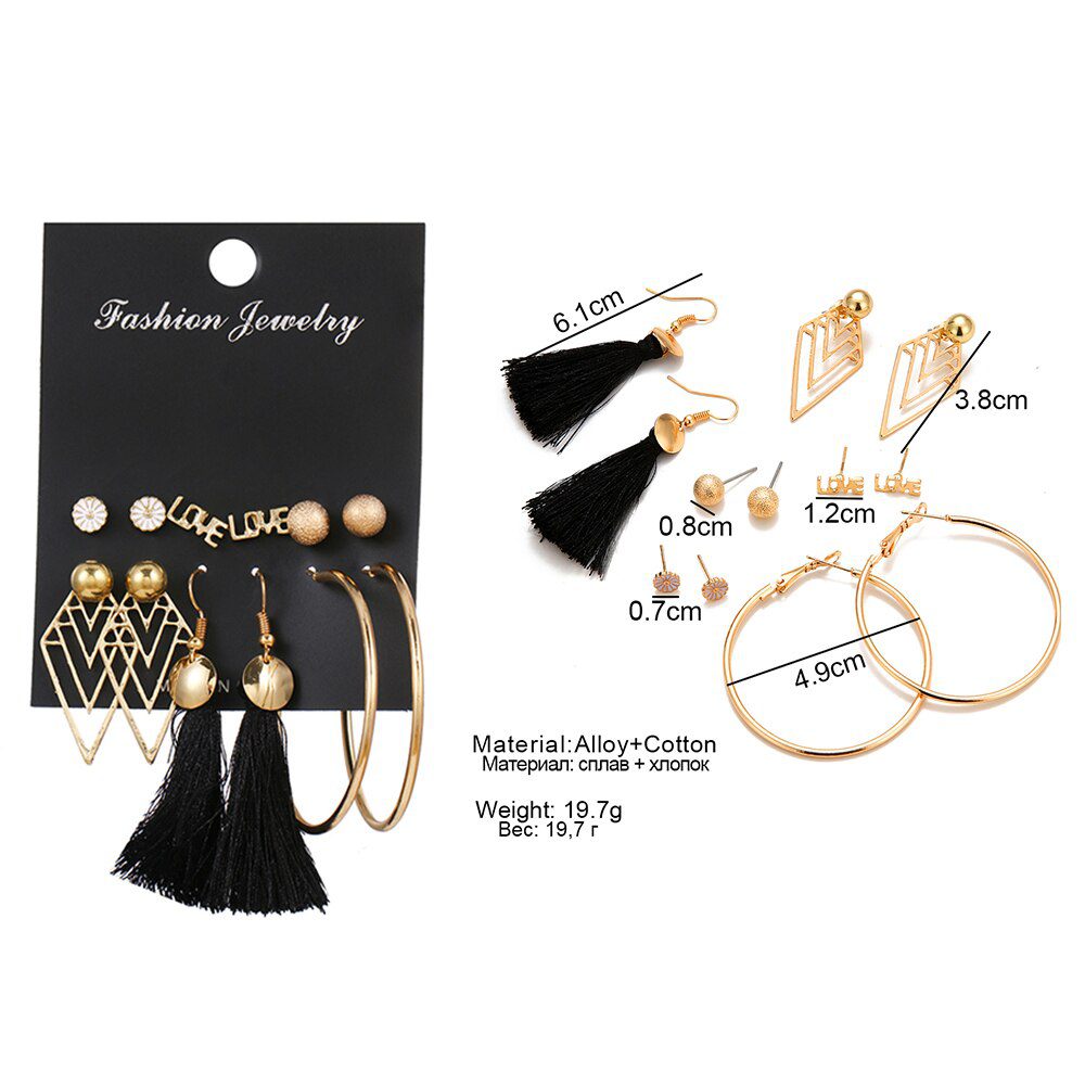 FNIO Women's Earrings Set Pearl Earrings For Women Bohemian Fashion Jewelry 2020 Geometric Crystal Heart Stud Earrings FNIO Women's Earrings Set Pearl Earrings For Women Bohemian Fashion Jewelry 2020 Geometric Crystal Heart Stud Earrings