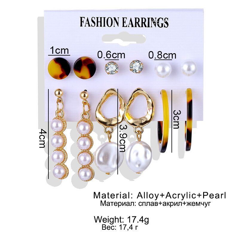 FNIO Women's Earrings Set Pearl Earrings For Women Bohemian Fashion Jewelry 2020 Geometric Crystal Heart Stud Earrings FNIO Women's Earrings Set Pearl Earrings For Women Bohemian Fashion Jewelry 2020 Geometric Crystal Heart Stud Earrings