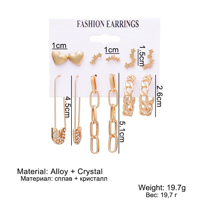 FNIO Women's Earrings Set Pearl Earrings For Women Bohemian Fashion Jewelry 2020 Geometric Crystal Heart Stud Earrings FNIO Women's Earrings Set Pearl Earrings For Women Bohemian Fashion Jewelry 2020 Geometric Crystal Heart Stud Earrings