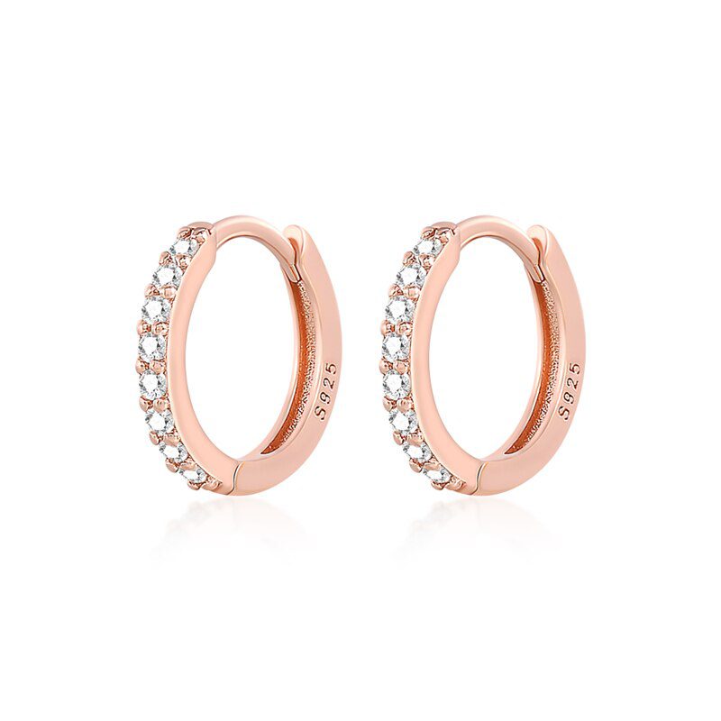 Roxi 925 Sterling Silver Earrings For Women/Men Small Hoop Earrings Ear Bone aros Tiny Ear Nose Ring Girl aretes ear hoops A30