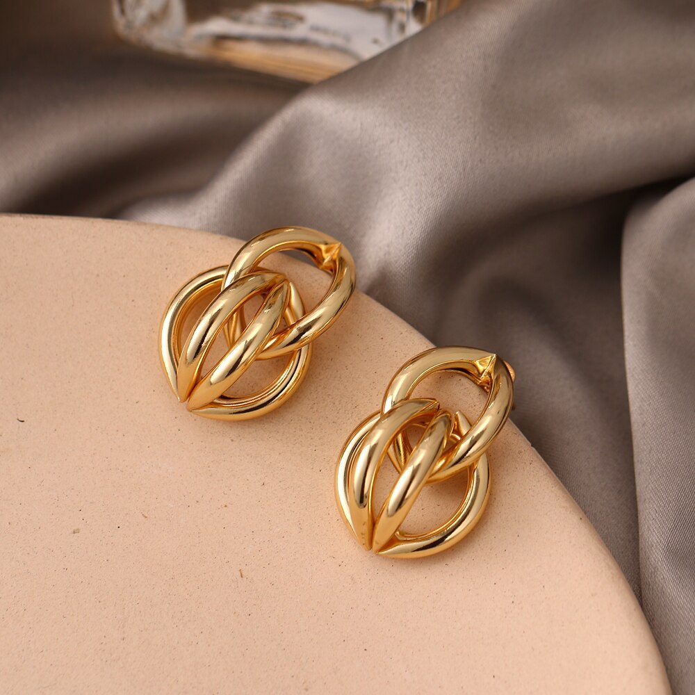 FNIO Fashion Vintage Earrings For Women Big Geometric Statement Gold Metal Drop Earrings 2020 Trendy Earings Jewelry Accessories FNIO Fashion Vintage Earrings For Women Big Geometric Statement Gold Metal Drop Earrings 2020 Trendy Earings Jewelry Accessories