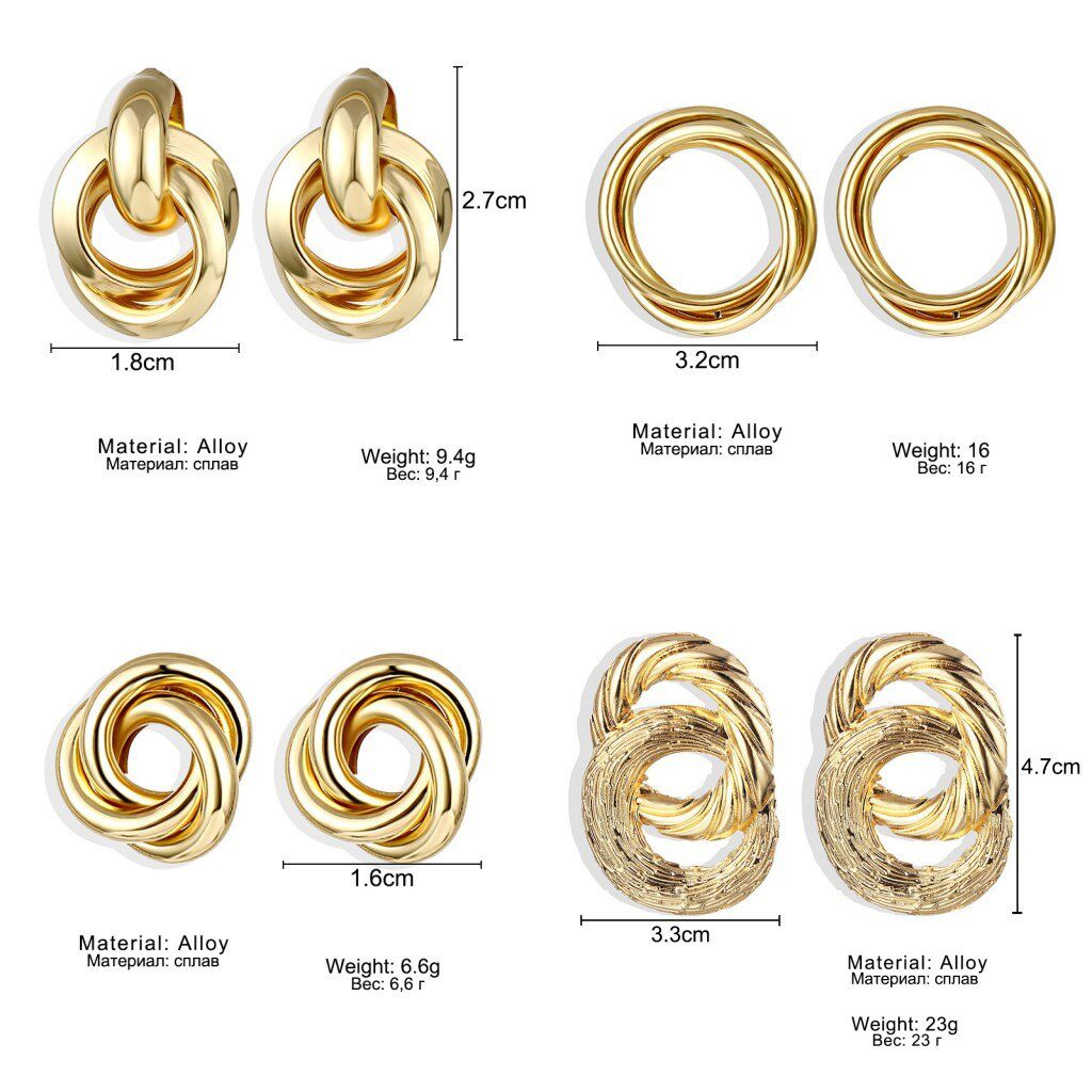 FNIO Fashion Vintage Earrings For Women Big Geometric Statement Gold Metal Drop Earrings 2020 Trendy Earings Jewelry Accessories FNIO Fashion Vintage Earrings For Women Big Geometric Statement Gold Metal Drop Earrings 2020 Trendy Earings Jewelry Accessories