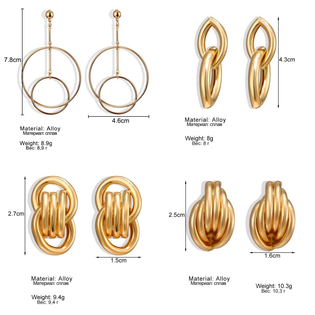 FNIO Fashion Vintage Earrings For Women Big Geometric Statement Gold Metal Drop Earrings 2020 Trendy Earings Jewelry Accessories FNIO Fashion Vintage Earrings For Women Big Geometric Statement Gold Metal Drop Earrings 2020 Trendy Earings Jewelry Accessories