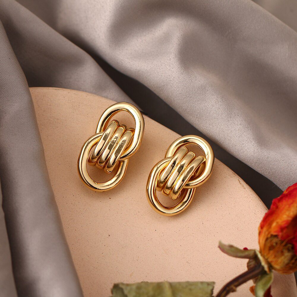 FNIO Fashion Vintage Earrings For Women Big Geometric Statement Gold Metal Drop Earrings 2020 Trendy Earings Jewelry Accessories FNIO Fashion Vintage Earrings For Women Big Geometric Statement Gold Metal Drop Earrings 2020 Trendy Earings Jewelry Accessories