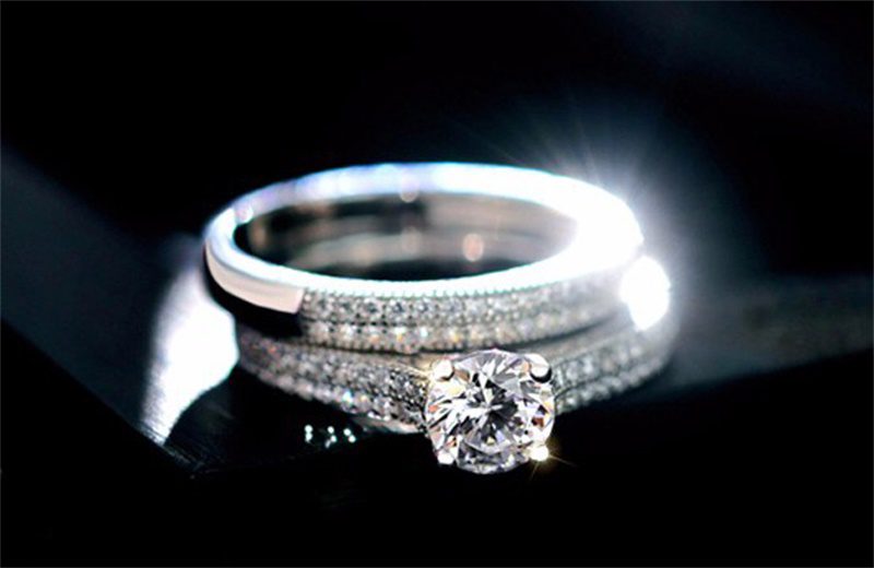 CC 925 Silver Rings For Women Simple Design Double Stackable Fashion Jewelry Bridal Sets Wedding Engagement Ring Accessory CC634 CC 925 Silver Rings For Women Simple Design Double Stackable Fashion Jewelry Bridal Sets Wedding Engagement Ring Accessory CC634