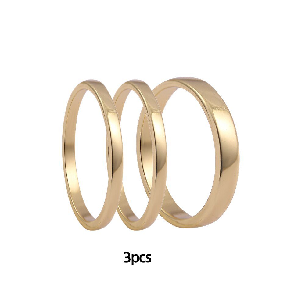 Minimalist Gold Color Chunky Rings Trendy Geometric Round Circle Rings for Women Thick Gold Stack Rings Female Wedding Jewelry Minimalist Gold Color Chunky Rings Trendy Geometric Round Circle Rings for Women Thick Gold Stack Rings Female Wedding Jewelry