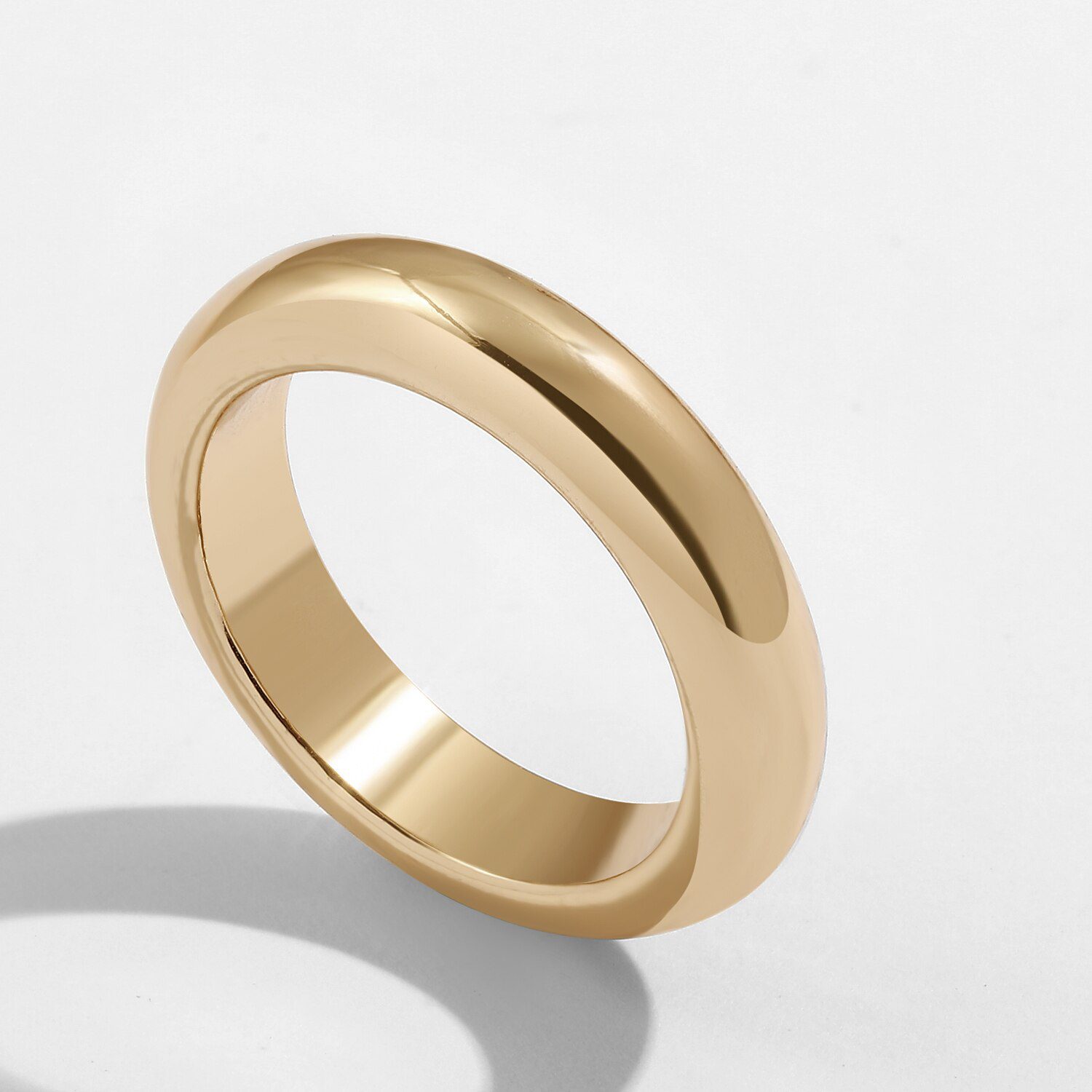 Minimalist Gold Color Chunky Rings Trendy Geometric Round Circle Rings for Women Thick Gold Stack Rings Female Wedding Jewelry Minimalist Gold Color Chunky Rings Trendy Geometric Round Circle Rings for Women Thick Gold Stack Rings Female Wedding Jewelry
