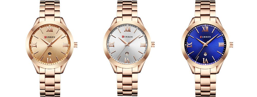 CURREN Gold Watch Women Watches Ladies 9007 Steel Women's Bracelet Watches Female Clock Relogio Feminino Montre Femme