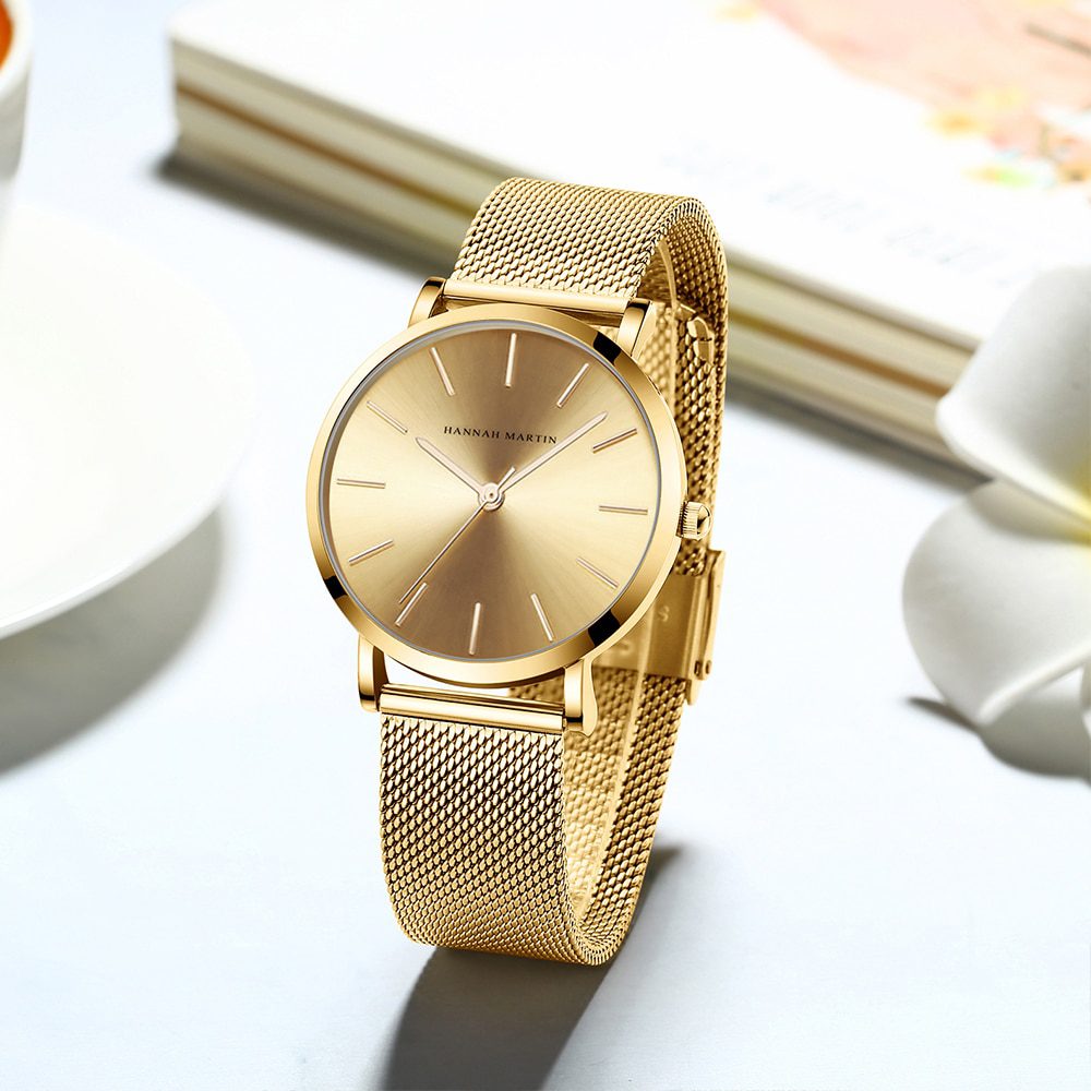 Drop shipping A++++ Quality Stainless Steel Band Japan Quartz Movement Waterproof Women Full Rose Gold Ladies Luxury Wrist Watch