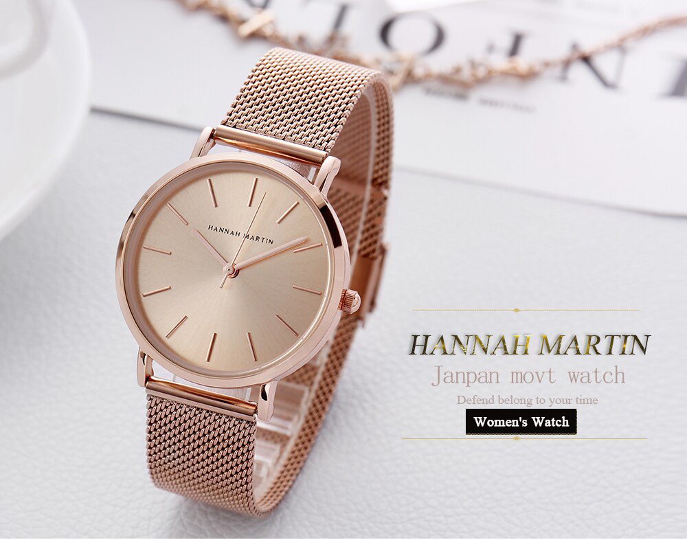 Drop shipping A++++ Quality Stainless Steel Band Japan Quartz Movement Waterproof Women Full Rose Gold Ladies Luxury Wrist Watch