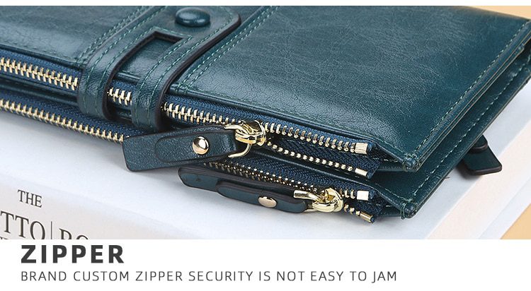 2020 Name Engrave Women Wallets Fashion Long Leather Top Quality Card Holder Classic Female Purse Zipper Brand Wallet For Women