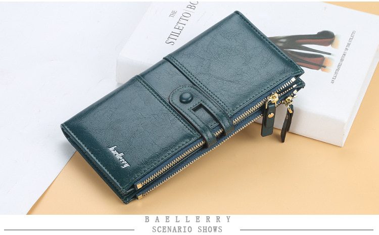 2020 Name Engrave Women Wallets Fashion Long Leather Top Quality Card Holder Classic Female Purse Zipper Brand Wallet For Women