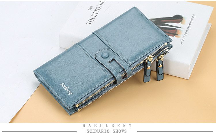 2020 Name Engrave Women Wallets Fashion Long Leather Top Quality Card Holder Classic Female Purse Zipper Brand Wallet For Women