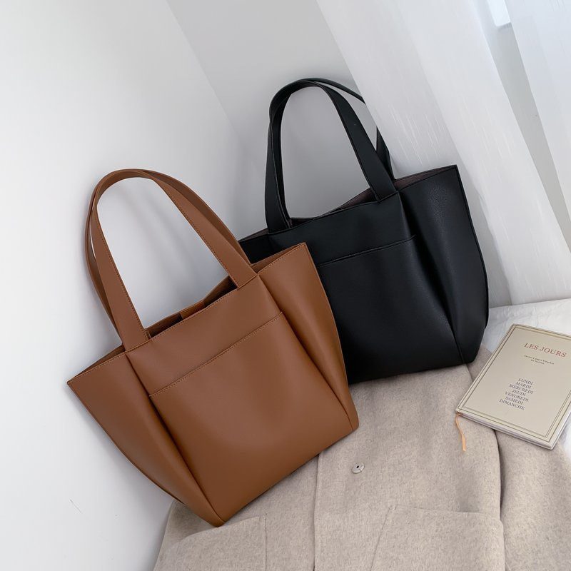 Hot sale large women's bag large capacity shoulder bags high quality PU leather shoulder bags ladies wild bags sac a main femme