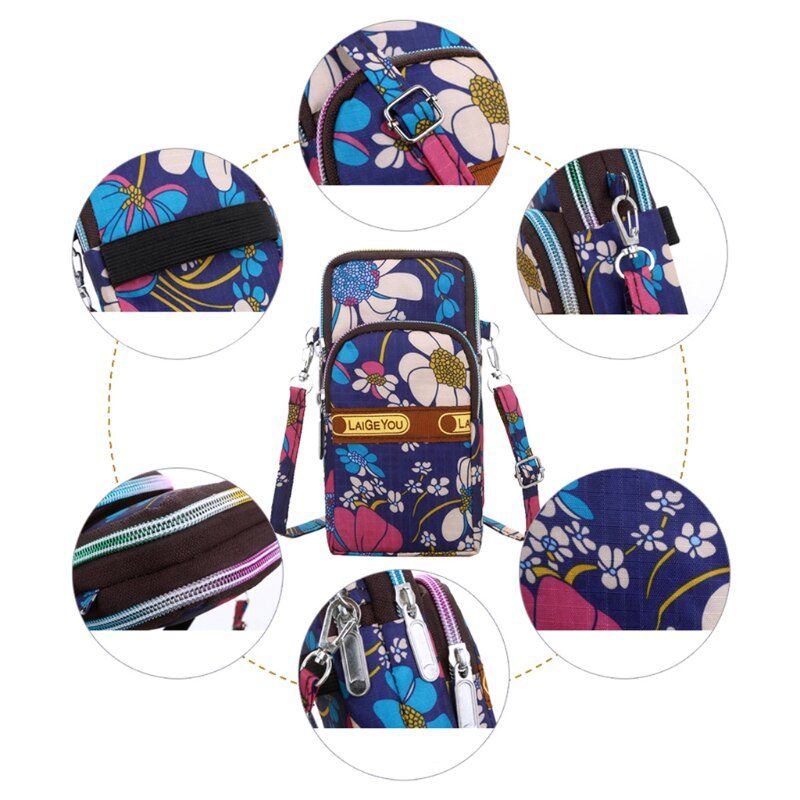 Fashion New Women Mini Crossbody Shoulder Bag Girls Female Multifunction Mobile Phone Pouch Case Belt Handbag Purse Wallet