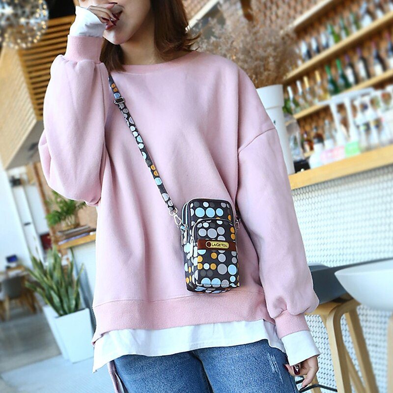 Fashion New Women Mini Crossbody Shoulder Bag Girls Female Multifunction Mobile Phone Pouch Case Belt Handbag Purse Wallet
