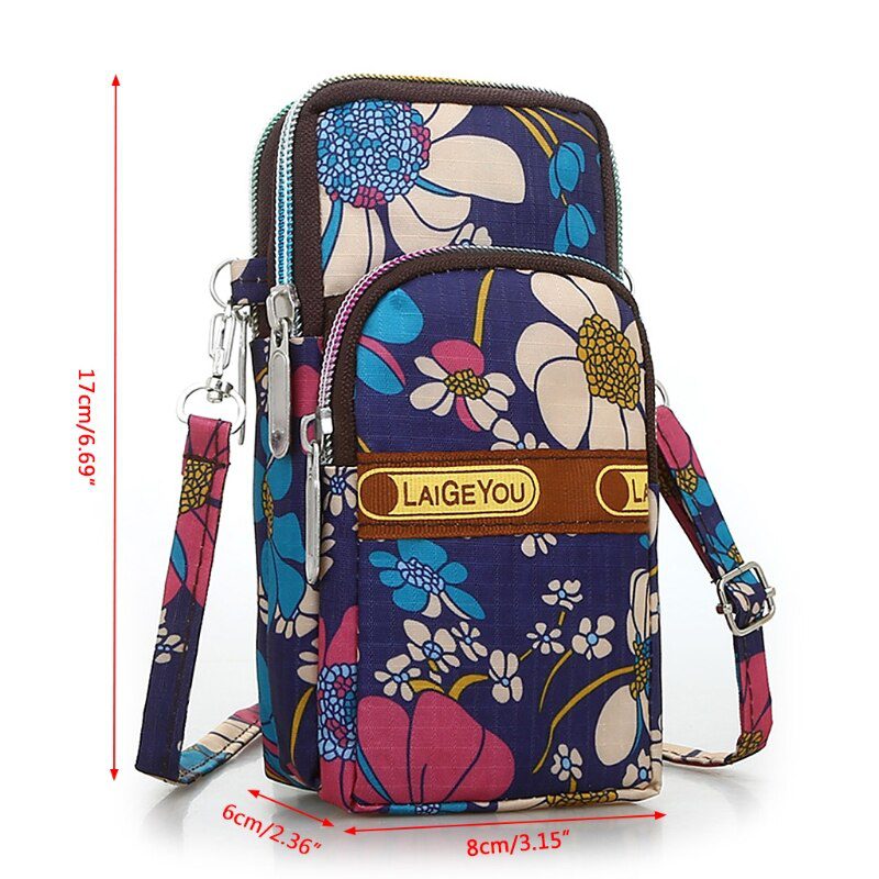 Fashion New Women Mini Crossbody Shoulder Bag Girls Female Multifunction Mobile Phone Pouch Case Belt Handbag Purse Wallet