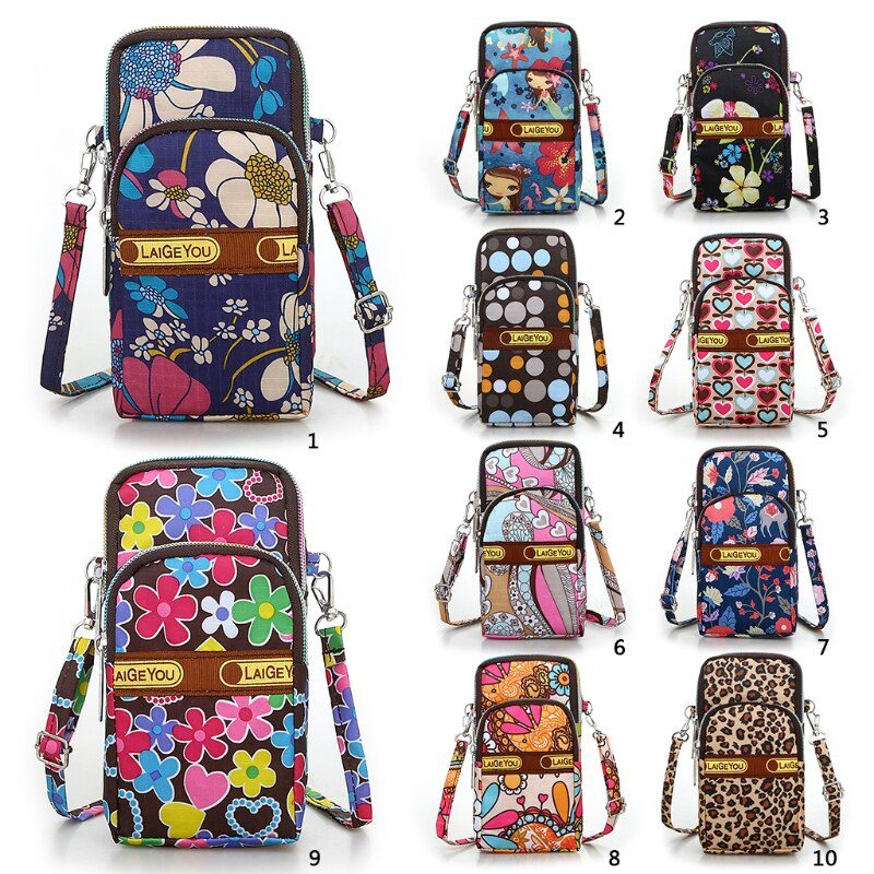 Fashion New Women Mini Crossbody Shoulder Bag Girls Female Multifunction Mobile Phone Pouch Case Belt Handbag Purse Wallet