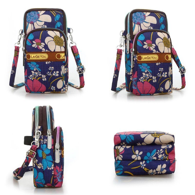 Fashion New Women Mini Crossbody Shoulder Bag Girls Female Multifunction Mobile Phone Pouch Case Belt Handbag Purse Wallet