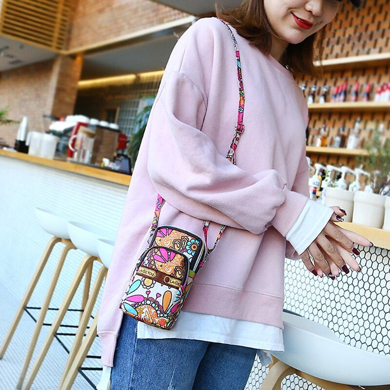 Fashion New Women Mini Crossbody Shoulder Bag Girls Female Multifunction Mobile Phone Pouch Case Belt Handbag Purse Wallet