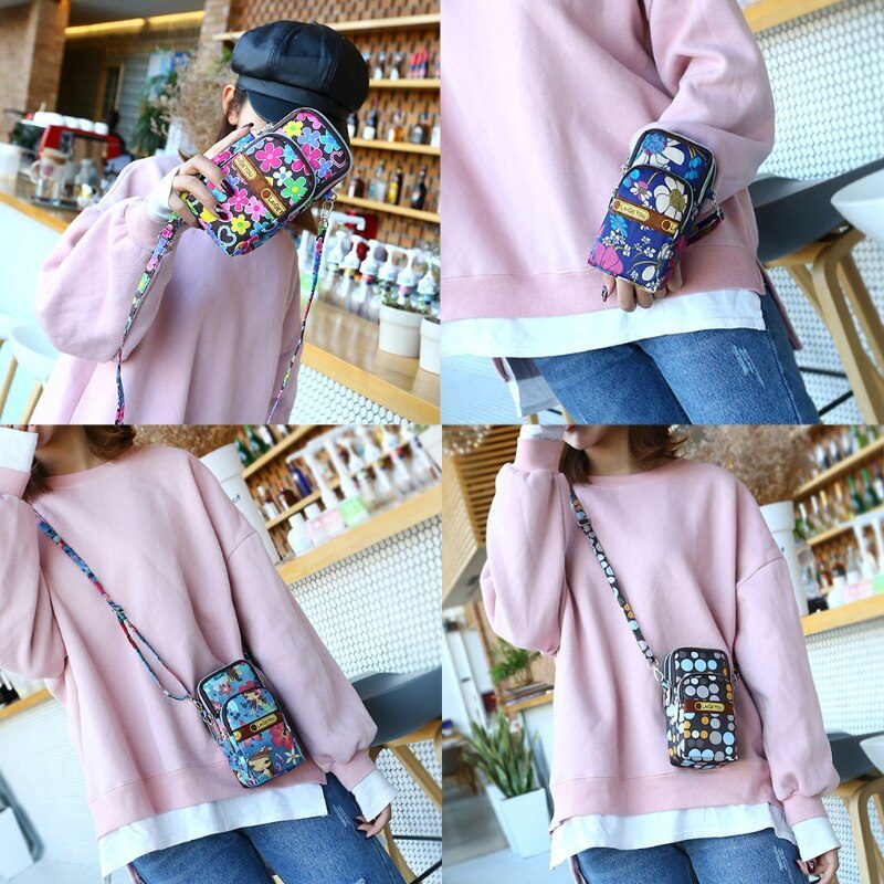 Fashion New Women Mini Crossbody Shoulder Bag Girls Female Multifunction Mobile Phone Pouch Case Belt Handbag Purse Wallet