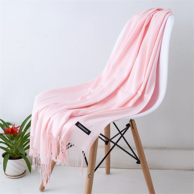 2020 fashion summer women scarf thin shawls and wraps lady solid female hijab stoles long cashmere pashmina foulard head scarves