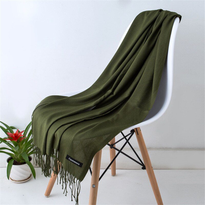 2020 fashion summer women scarf thin shawls and wraps lady solid female hijab stoles long cashmere pashmina foulard head scarves